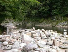 Ideal water for a dry-fly at Jizera river