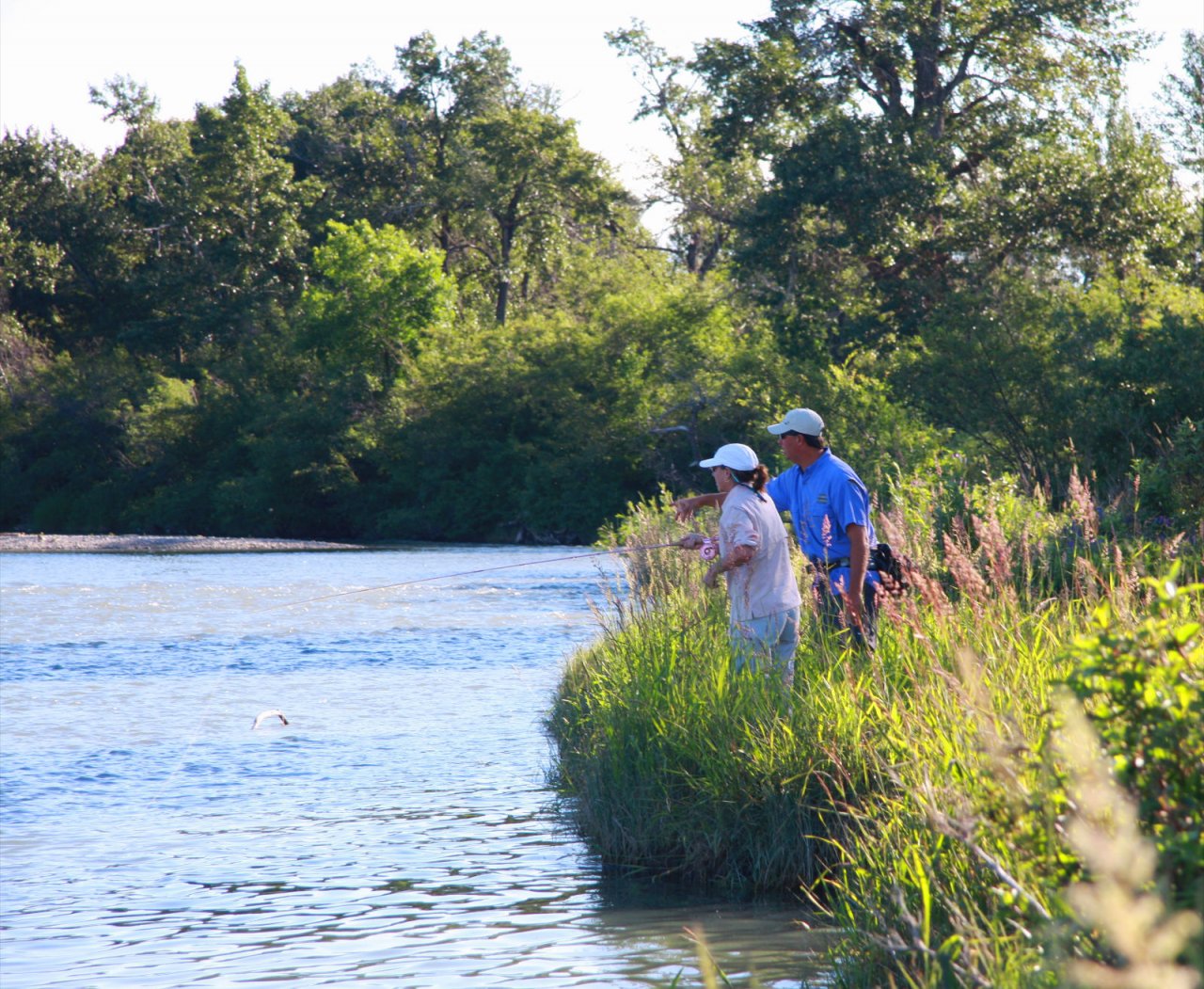 Stalking a rising trout