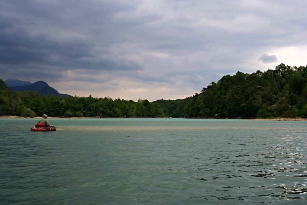 Lake fishing from the Drifter