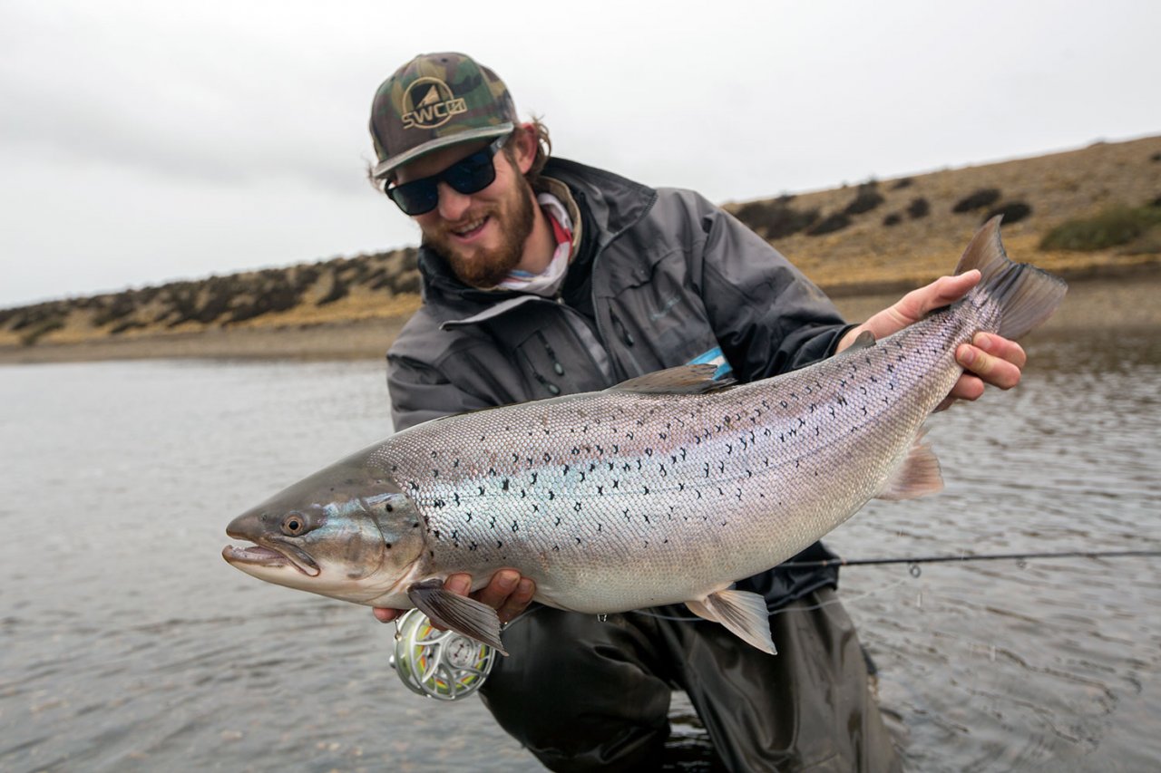 Stephan and his heavy sea trout