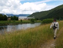 River Váh above the paper mill