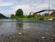 River Váh below the paper mill