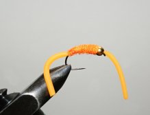 GH Bright Orange Squirmy Worm - Brown & rainbow trout killer