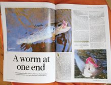 Sample of article "A worm at one end" from July 2015 issue of Fly Fishing & Fly Tying Magazine