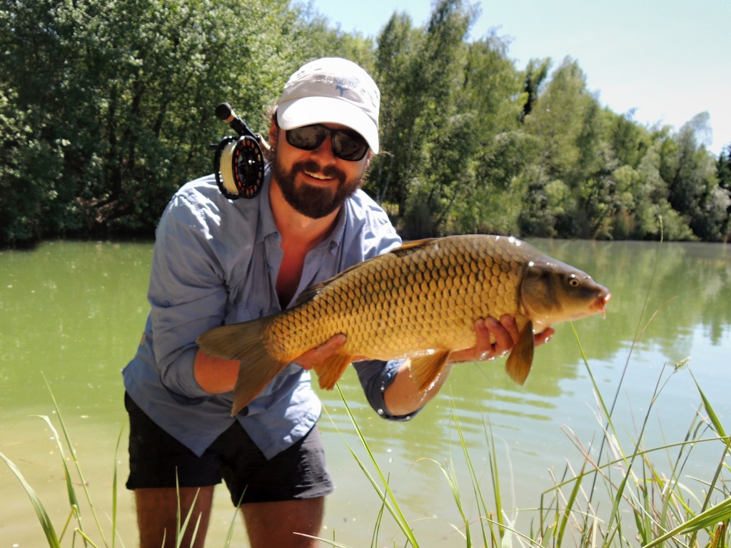 Self-portrait with a nice golden carp!
