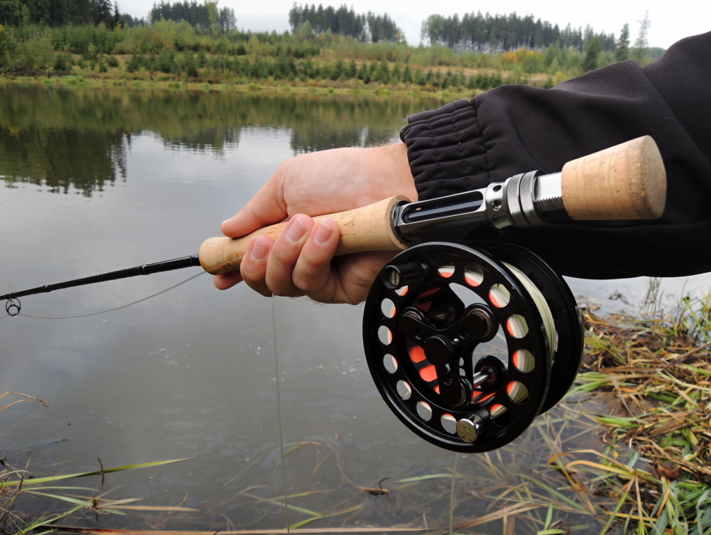 Our new rod LEICHI Nano Lake Fly Rod is ready for action with clear Hover fly line.