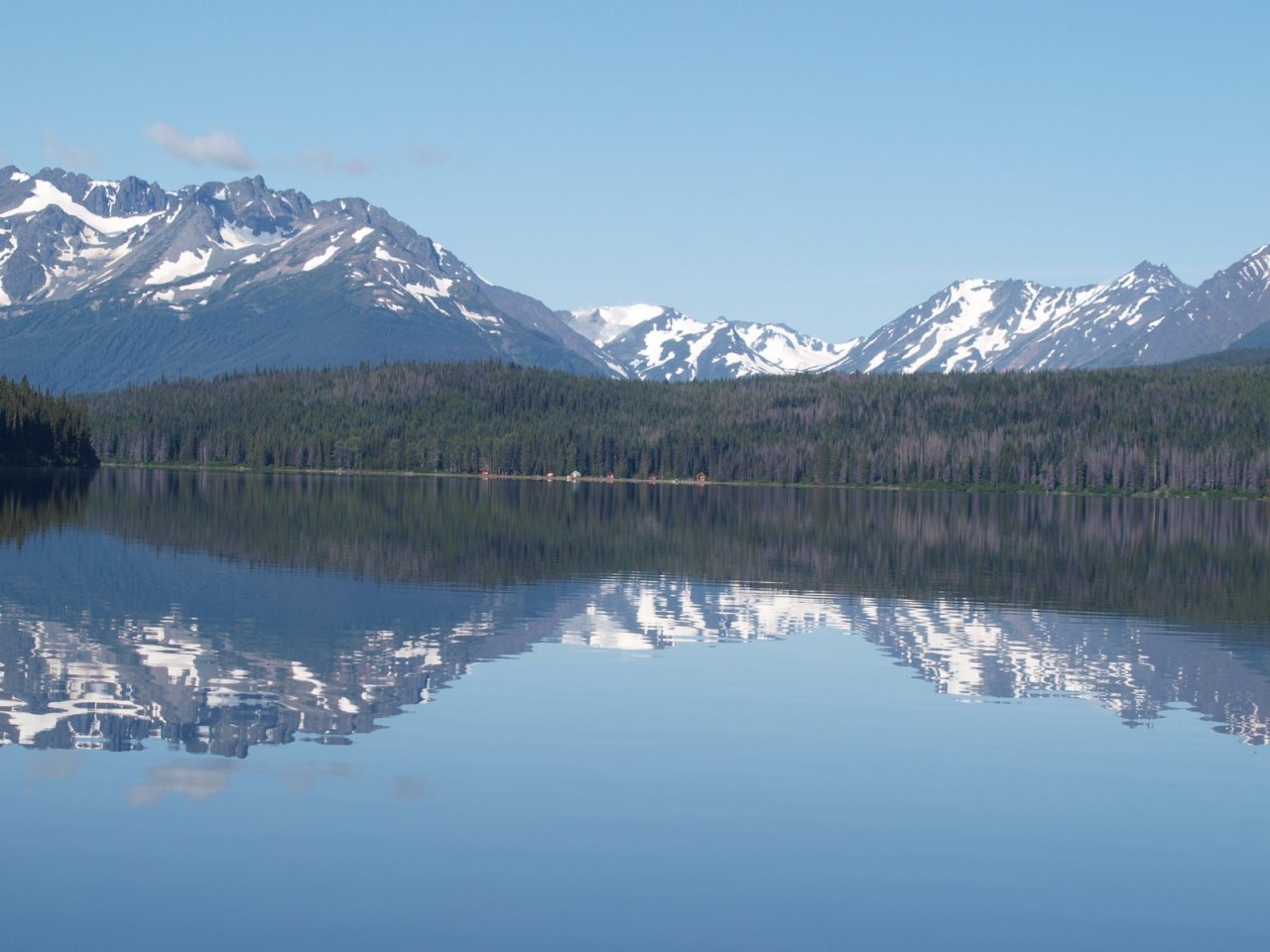 Calm and beautiful on Eutsuk lake