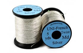 French Twist  UNI Products Medium 8 yds French Twist UNI Products Medium 8 yds Silver