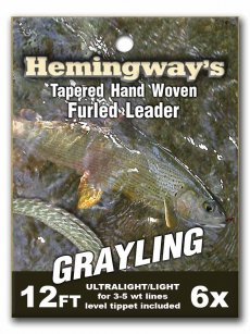 Furled Leader for Grayling fishing