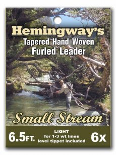 Furled Tapered Leader Hemingway's Small Stream Furled Tapered Leader Hemingway's Small Stream - 200 cm