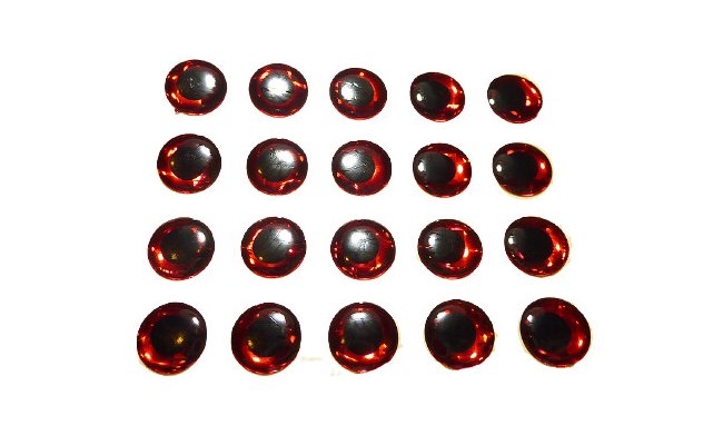 Holographic Eyes 3D Tommi-Fly Red Holographic Eyes 3D Tommi-Fly Red 3 mm