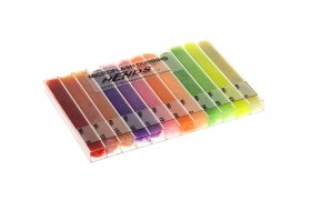 Microflash Dubbing Box Hends Mix 12 Light Colors Microflash Dubbing Box Hends Mix 12 Light Colors