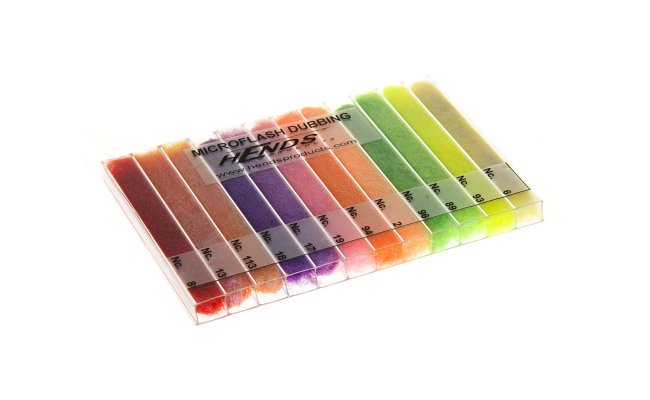 Microflash Dubbing Box Hends Mix 12 Light Colors Microflash Dubbing Box Hends Mix 12 Light Colors