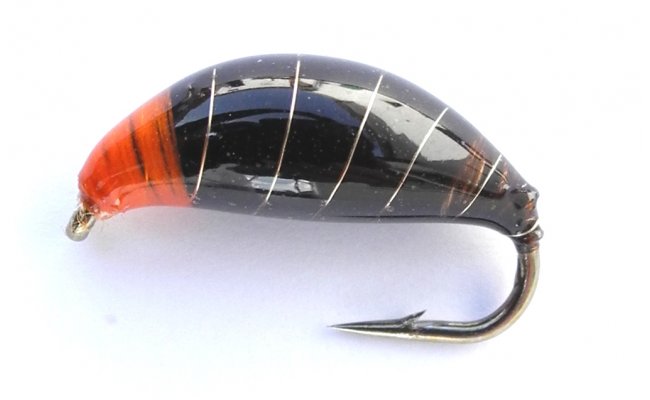 Slovak Super Heavy Nymph Black & Orange Slovak Super Heavy Nymph Black & Orange, Size 8 - 2,6 g