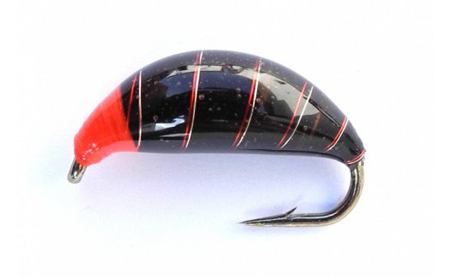 Slovak Super Heavy Nymph Black & Red Slovak Super Heavy Nymph Black & Red, Size 8 - 2,6 g