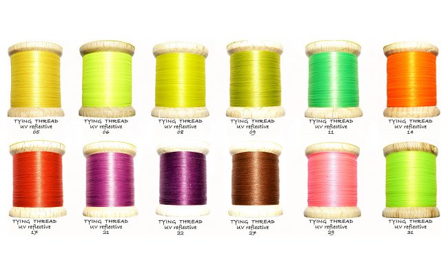 Tying Threads Set Tommi-Fly UV Reflective 12 Colors Tying Threads Set Tommi-Fly UV Reflective 12 Colors