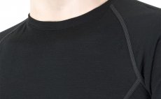 Functional T-Shirt Sensor Merino Active Black - Collar