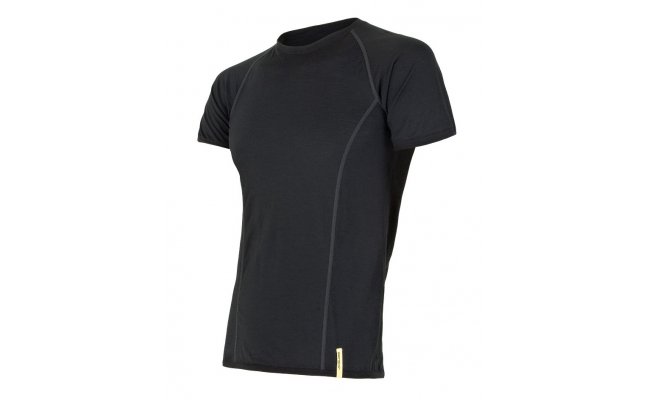 Functional T-Shirt Sensor Merino Active Black Functional T-Shirt Sensor Merino Active Black, S