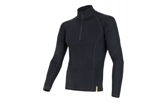 Functional LS Shirt Zipper Sensor Merino DF Black Functional LS Shirt Zipper Sensor Merino DF Black, S