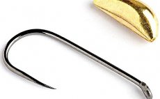 Tungsten Nymphs Weights Knapek Hooks BANANA Gold