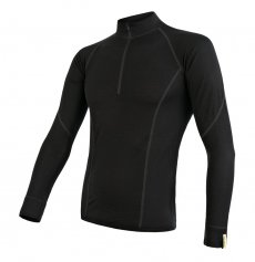 Functional LS Shirt Zipper Sensor Merino Active Black