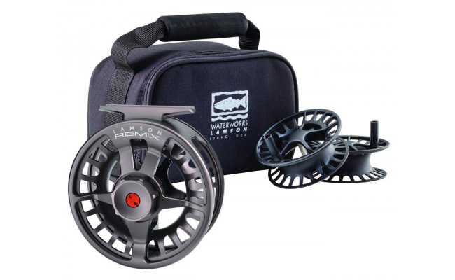 Fly Reel Waterworks Lamson Remix 3-Pack Smoke Fly Reel Waterworks Lamson Remix 3 3-Pack Smoke
