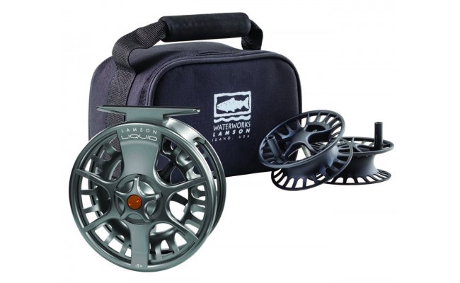 Fly Reel Waterworks Lamson Liquid 3-Pack Smoke Fly Reel Waterworks Lamson Liquid 3 3-Pack Smoke