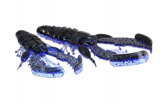 Rubber Lures Westin CreCraw Creaturebait Rubber Lures Westin CreCraw Creaturebait - Black/Blue, 6 pcs