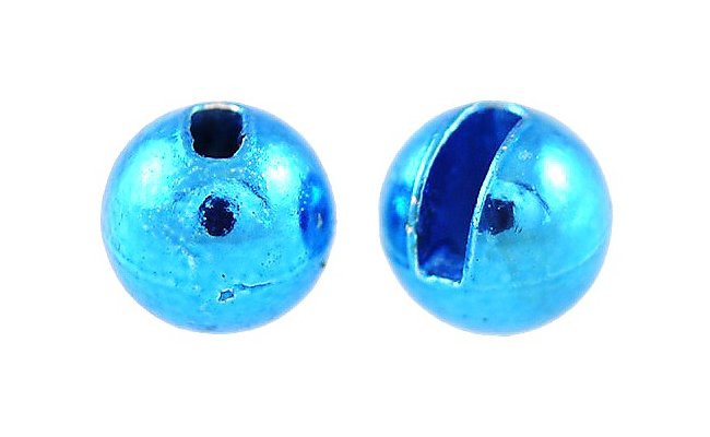 Tungsten Beads Knapek Hooks METALLIC Cyan Tungsten Beads Knapek Hooks METALLIC Cyan 2,0 mm, 10 pcs